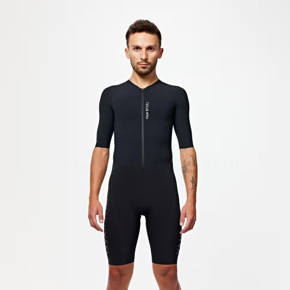 Cycling Gear Leaderboard - Men's Cycling Skinsuit Breathable Short Sleeve