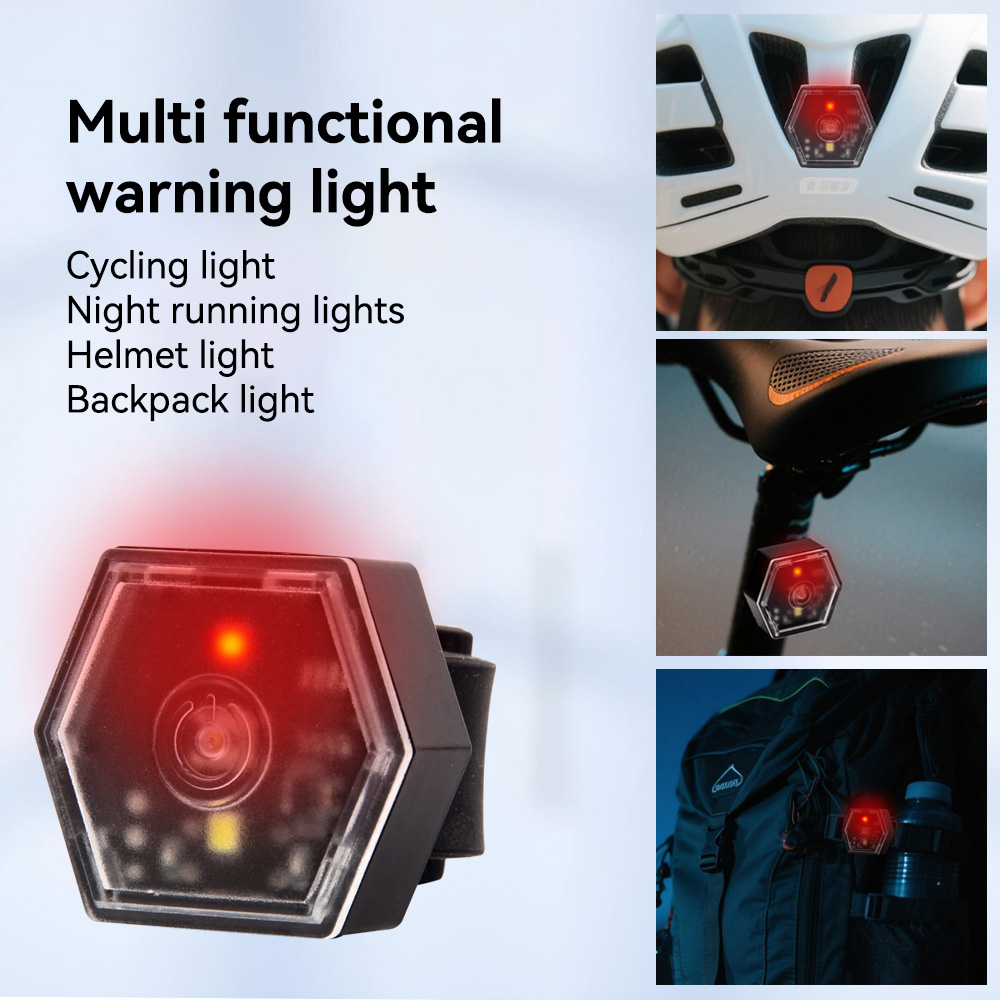 Bicycle Helmet - Multifunctional Bicycle Tail Light for Cycling