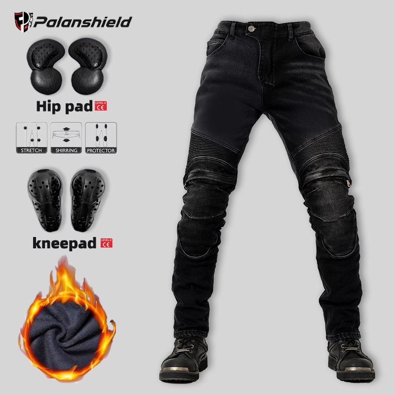 Cyclocross Gearing - Winter Motorcycle Pants warm Men Kevlar