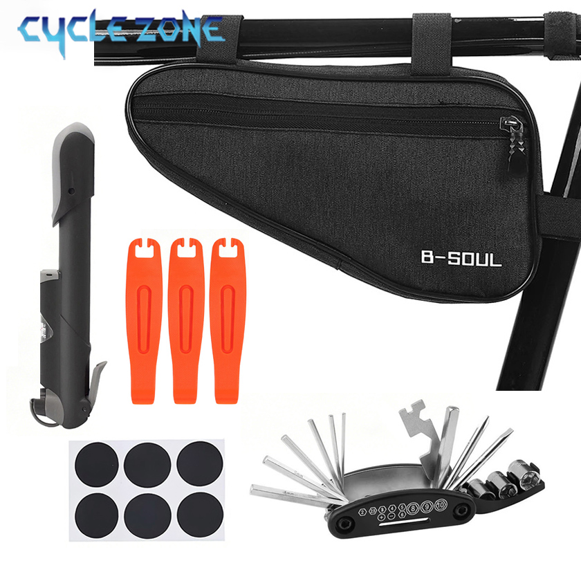 Cycling Gear Pack - Bike Repair Kit Bicycle Tube Bag