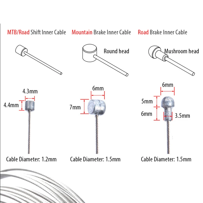 5pcs 2M MTB Bicycle Brake Line - Cyclocross Gearing 评论和价格