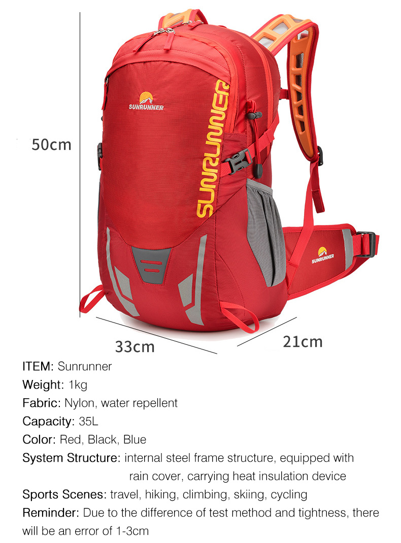 35L Hiking Backpack Bag Large  - Cycling Gear Pack 评论和价格