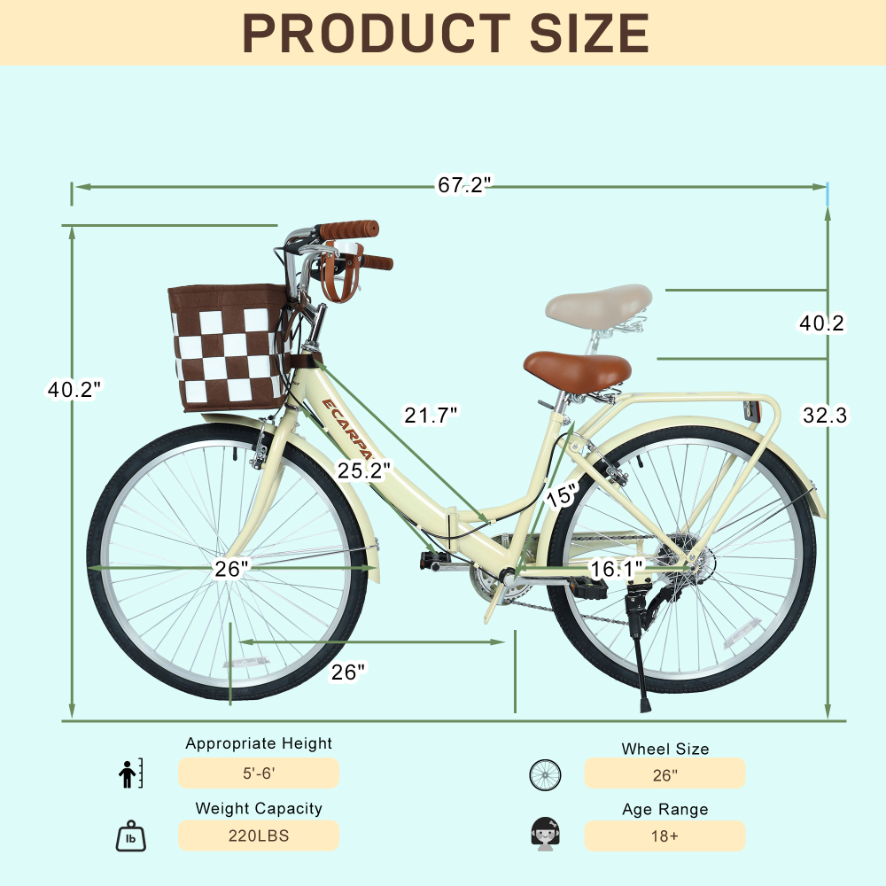 A26285B 26 Inch Folding City B - Carbon Bike Frame 评论和价格
