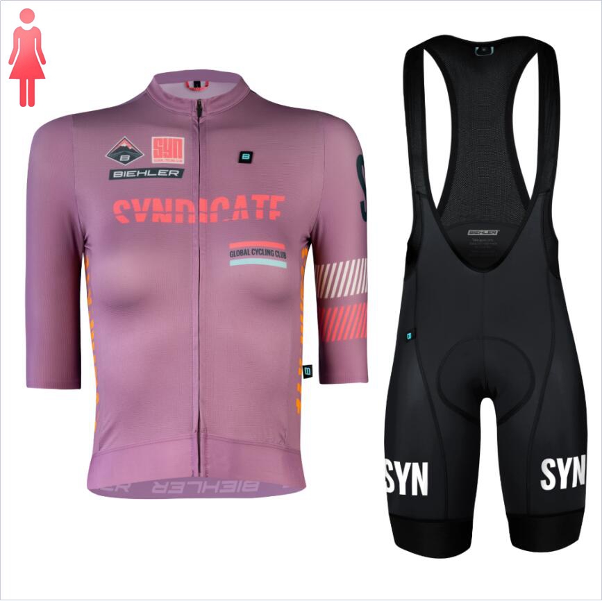 SYN Purple short sleeve Jersey - Cycling Gear Women Sale 评论和价格