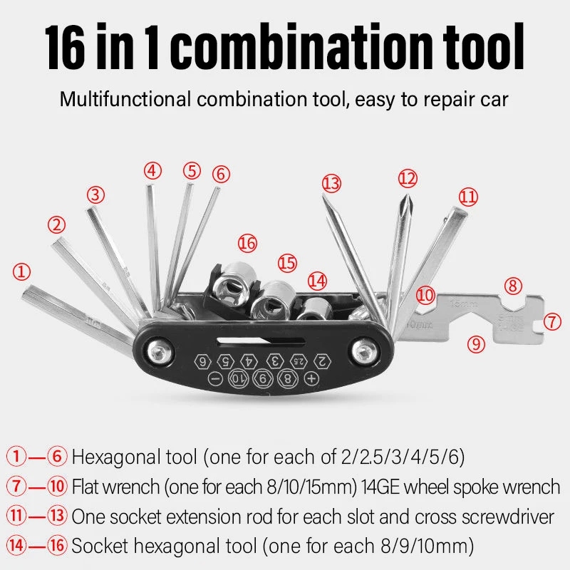 Bike Repair Kit Bicycle Tube B - Cycling Gear Pack 评论和价格